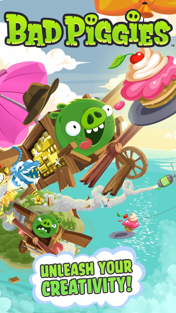 Bad Piggies hackeó artículos ilimitados, todo desbloqueado, trucos