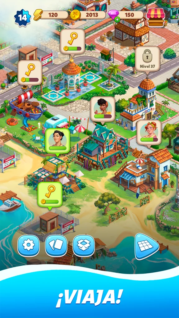 Travel Town Fusionar aventura Mod APK