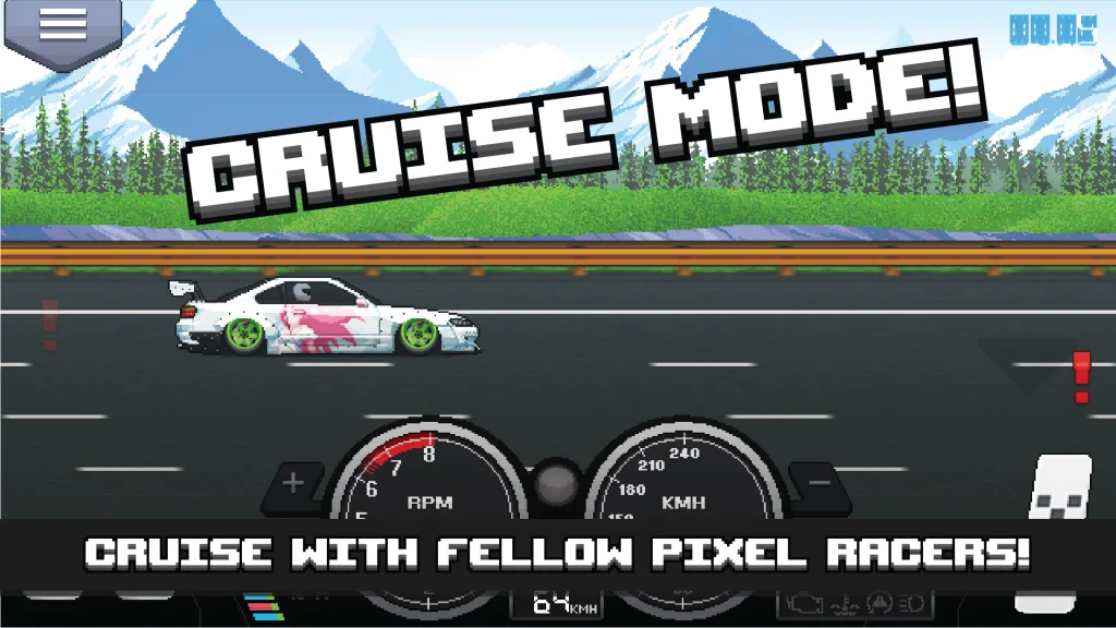 pixel car racer - bugatti mod apk download