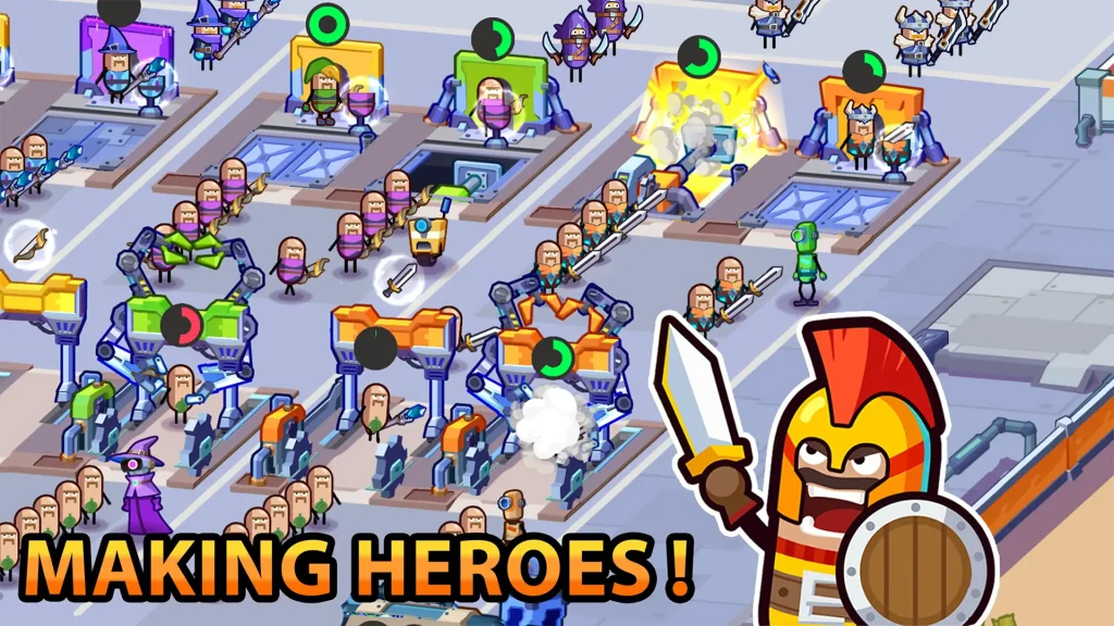 Hero Making Tycoon mod apk ilimitado todo