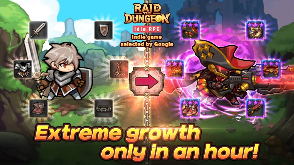 Raid the Dungeon mod apk descargar compras gratis