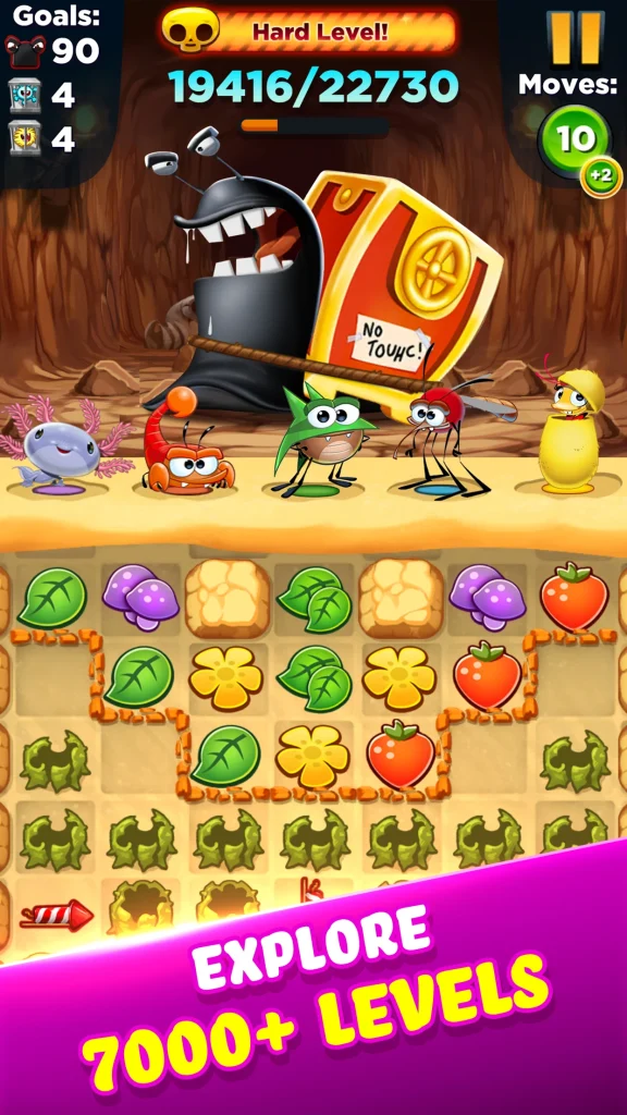 Best Fiends mod apk ultima version compras gratis