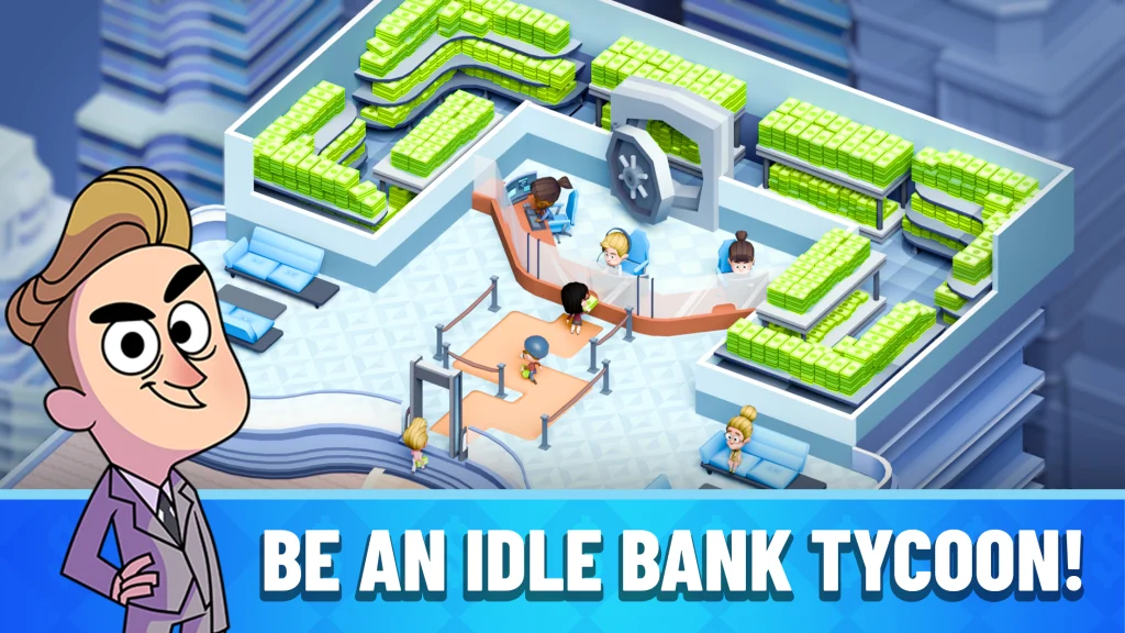 Idle Bank Tycoon mod apk dinero infinito