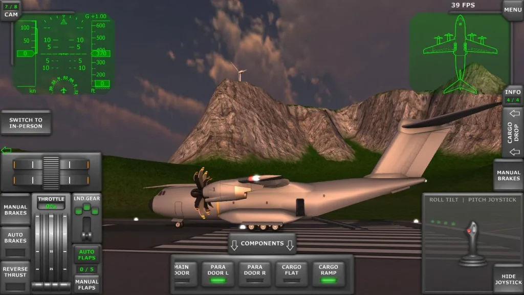 Turboprop Flight Simulator MOD APK ilimitado todo descargar