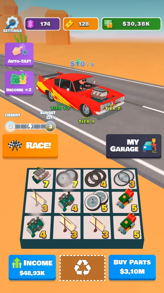 idle racer mod apk ilimitado todo descargar