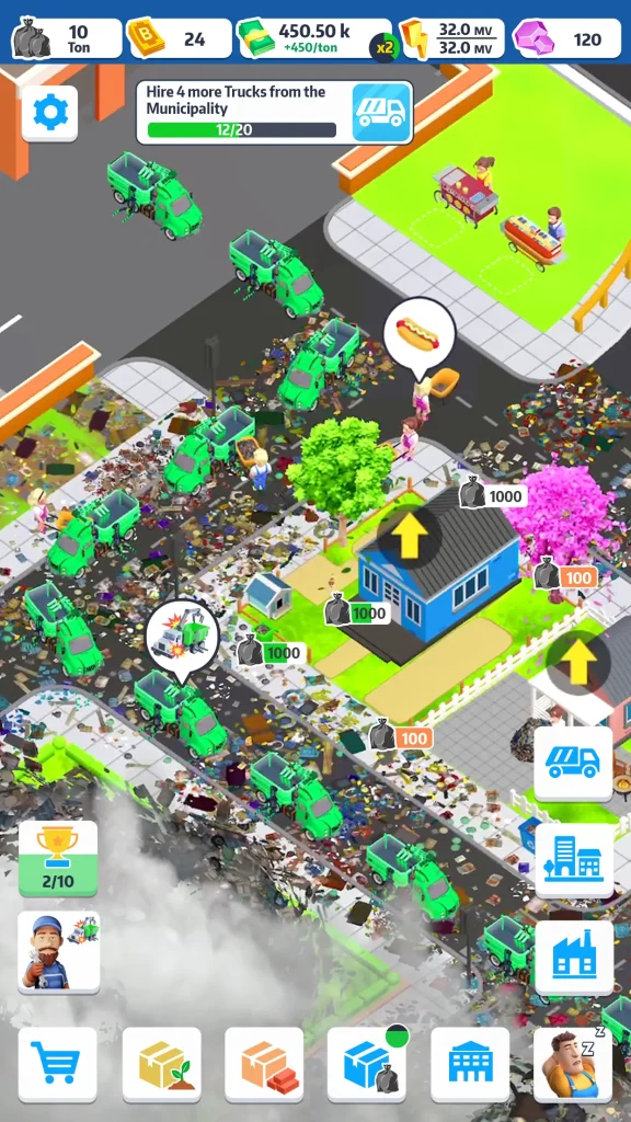 Trash Tycoon Idle Business mod apk compras gratis ultima version