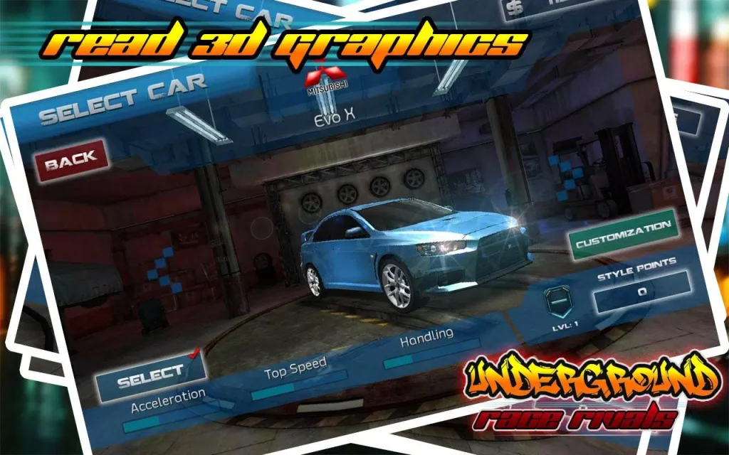 underground-race-rivals mod apk dinero infinito